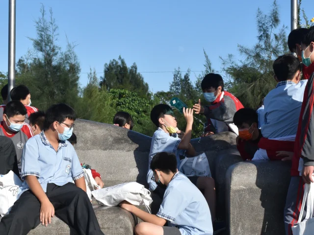 小憩計畫工作坊，利澤國中的學生們