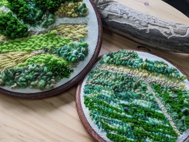 編織田野工作坊，作品試做