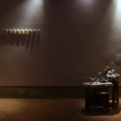 木子一十一工作室於2023年度前往金門駐縣，成果展《大洋大地》，展覽期間照片